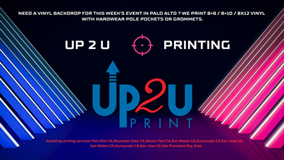 Vinyl Jumbo Backdrop Step and Repeat Printing Palo Alto SF Bay Area