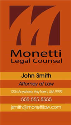 Business Card - Legal